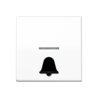 JUNG Клавиша для выключателя с символом "звонок" белая