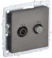 IEK BRITE Розетка двойная TV+SAT РТВ/РСп12-БрТБ бр.