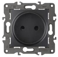ЭРА 14-2105-05 Elegance Антрацит Розетка б/з