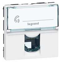 Legrand Mosaic Розетка ТЛФ RJ11 2М