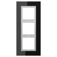 JUNG LS Plus Стекло Черное Рамка 3-ая