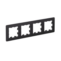 Systeme Electric AtlasDesign Air Карбон/дымчатый черный Рамка 4-ая