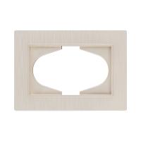 Рамка для двойной розетки, золотой Kollinger Eleganz Plex EP120GD