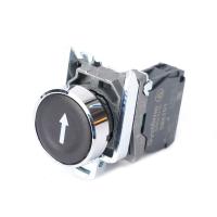 Systeme Electric Кнопка SB4 в сборе модульная 22мм черная металл 1НО с марк "стрелка вниз"