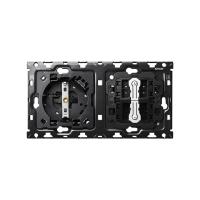 Simon 100 Кит 2 поста, мех-мы. 1 роз.Schuko с з/у USB C + 2 перекл-ля + суппорт