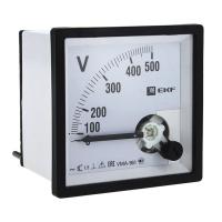 EKF PROxima Вольтметр VMA-961 аналоговый на панель (96х96) квадратный вырез 300В прямое подкл.