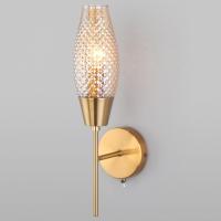 Бра со стеклянным плафоном 60140/1 золото Eurosvet Thalia