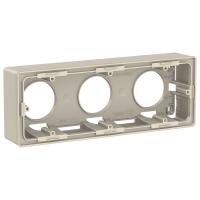 SE Unica New Беж Коробка 3-ая для открытой установки (NU800644)