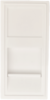 Donel Розетка DEC RJ45 UTP кат.6a, 1мод., бел. (22.5х45мм), DECF12W6A