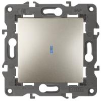 ЭРА 14-1102-04 Elegance Шампань Выключатель 1-кл с подсветкой