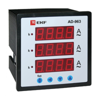 EKF PROxima Амперметр AD-963 цифровой на панель (96х96) трехфазный
