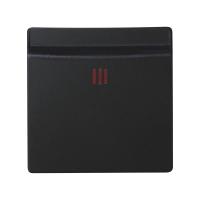 Simon S82 Concept Накладка для карточного выключателя черного матового цвета