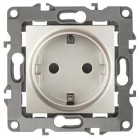 ЭРА 12-2001-15 Розетка 2P+E Schuko, 16A-250В, IP20, без м.лапок, 12, Перламутр