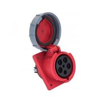 EKF PROxima Розетка стационарная внутренняя угловая 4252 3Р+РЕ+N 32А 380В IP67