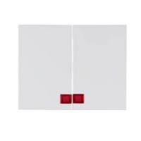 Berker K.1 Полярно-белый глянцевый Клавиша 2-ая с красной линзой