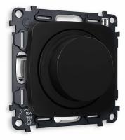 Комплект механизма светорегулятора универсального поворотно-нажимного OMEGA MO805510 Черный матовый 25-600W/LED 5-300W QUANT