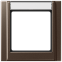 JUNG Рамка 1-кратная с полем для надписи мокка