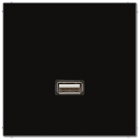 JUNG Мультимедиа разъём, чёрный