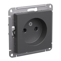 Systeme Electric AtlasDesign Базальт Розетка б/з со шторками, 16А, механизм