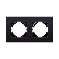Рамка 2-постовая, стекло черный Kollinger Reflex MG RM2BK