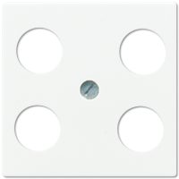 JUNG Крышка для SAT-TV-розетки с 4-мя гнездами белая