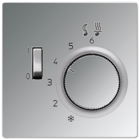 JUNG Терморегулятор теплого пола комплект с накладкой, можно взять в разборе, хром