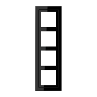 JUNG LSD Черная (дуропласт) Рамка 4-ая