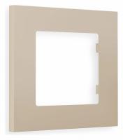Рамка ALFA Qubi (Серо-бежевый матовый) 1-ая AF250361