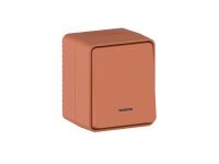 Systeme Electric AtlasDesign Profi54 Наруж Терракотовый Выключатель 1-клавишный с подсветкой 10 АХ
