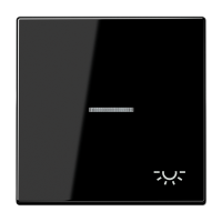 JUNG Клавиша для выключателя с подсветкой черная