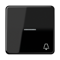 JUNG CD 500/CD plus Черная Клавиша 1-ая с/п с символом ЗВОНОК