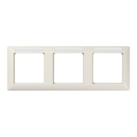 JUNG Рамка 3-кратная горизонтальная с полем для надписи слоновая кость