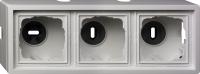 Gira F100 Бел глянц Рамка 3-ая для накладного монтажа