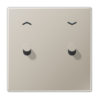 JUNG LS1912 Нержавеющая сталь Центральная плата с символом «стрелки», 1 пост, 2 тумблера,конус; метал. исполнение