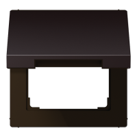 JUNG откидная крышка, Dark