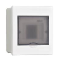 Dekraft Корпус пласт. встраиваемый прозр. дв. 1 ряд 4 мод. IP41 ЩРВ-П