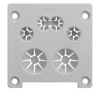 Simon K45 Connect Заглушка с вводом сдвоенных кабелей офиблока Compact