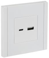 IEK FORTE&PIANO Белый Розетка USB A+C 18Вт FP251