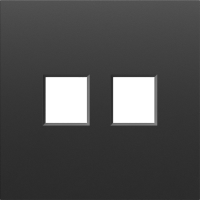 Donel Накладка 2-я для розеток RJ45, TV, SAT, черный графит, серия S08, DS86957