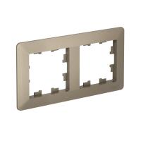 Systeme Electric AtlasDesign Air Шампань/дымчатый черный Рамка 2-ая