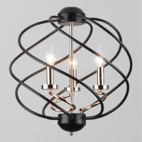 Подвесная люстра в стиле лофт 60105/3 черный Eurosvet Sorrel