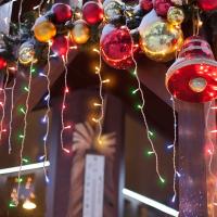 Гирлянда бахрома 1,8*0,5 м IP20 100-001 мульти Eurosvet 100-001