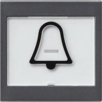 Gira Клавиша с полем для надписи 37*47 мм  и символом "звонок"