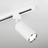 Трековый светильник для однофазного шинопровода Svit GU10 белый/хром MRL 1013 Elektrostandard Svit a048165