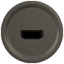 Legrand Celiane2 Графит Накладка розетки HDMI