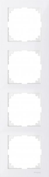 SE Merten SM M-Pure Полярно-Бел Рамка 4-ая