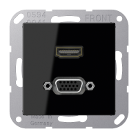 JUNG HDMI / VGA, чёрный