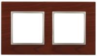 ЭРА 14-5302-08 Вишня+Шампань Рамка на 2 поста  дерево,  Elegance