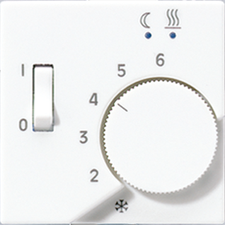 JUNG A 500 Белая Накладка регулятора теплого пола (мех.FTR231U)