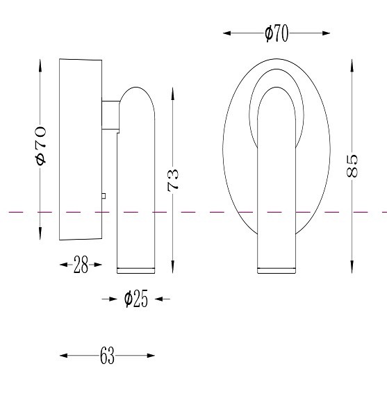 Настенный светильник (бра) C038WL-L3W3K Maytoni Mirax